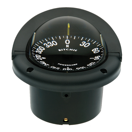RITCHIE HF-742 Helmsman Compass - Flush Mount - Black HF-742